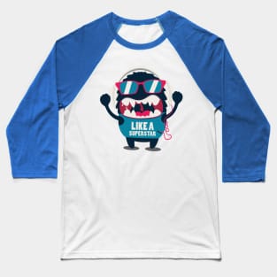 Surfer Monster Baseball T-Shirt